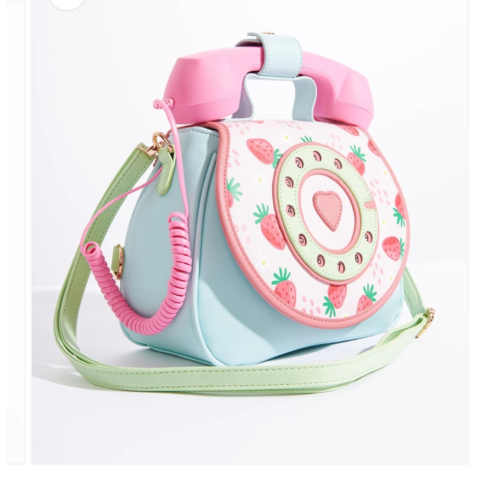 Cute Retro Strawberry Fields iPhone Convertible Handbag